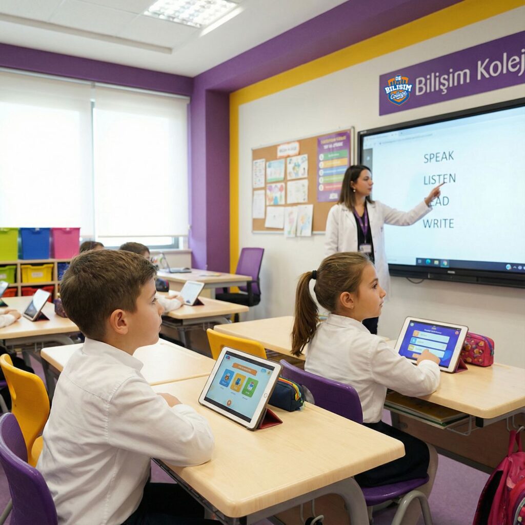 Bilişim Koleji, İngilizce ve Almanca dil programlarıyla öğrencilerini geleceğe hazırlar. Kampüslerimizle eğitimde fark yaratıyoruz.