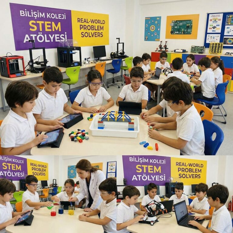 Bilişim Koleji, özel okul STEM eğitimi ile öğrencilere fen, mühendislik, teknoloji ve matematik alanlarında derinlemesine bilgi kazandırır.