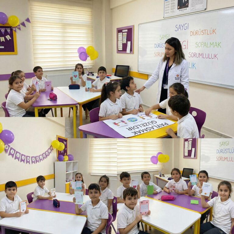 Bilişim Koleji, değerler eğitimi, sosyal sorumluluk projeleri, empati ve karakter gelişimiyle öğrencilerine bütüncül bir eğitim modeli sunar.