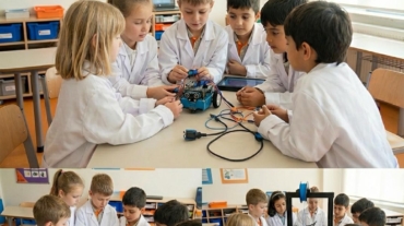 Bilişim Koleji, öğrencilerine yapay zeka eğitimi, kodlama, robotik, veri analitiği ve dijital tasarım gibi alanlarda kapsamlı eğitim sunar.